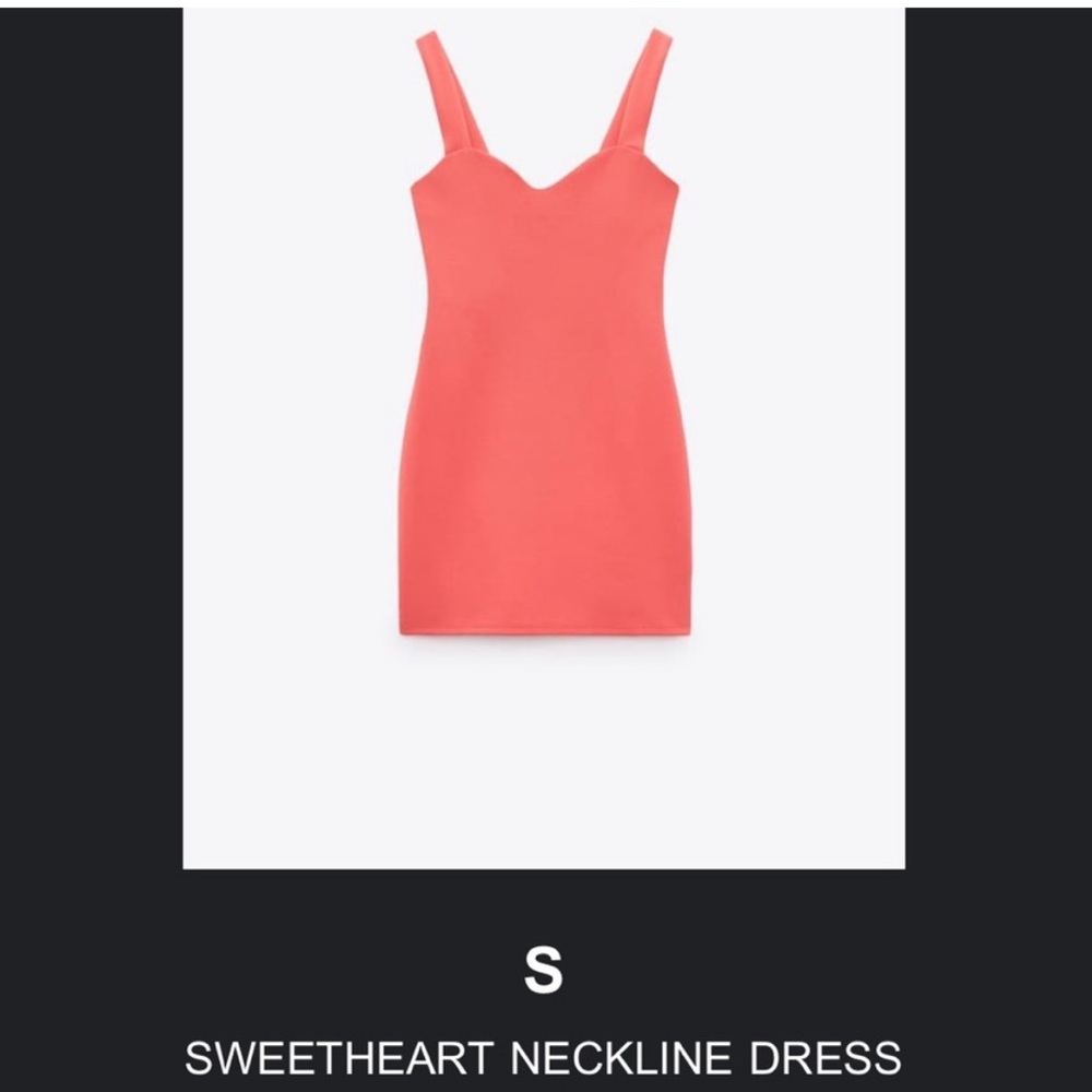Zara Sweetheart Neckline mini dress - M